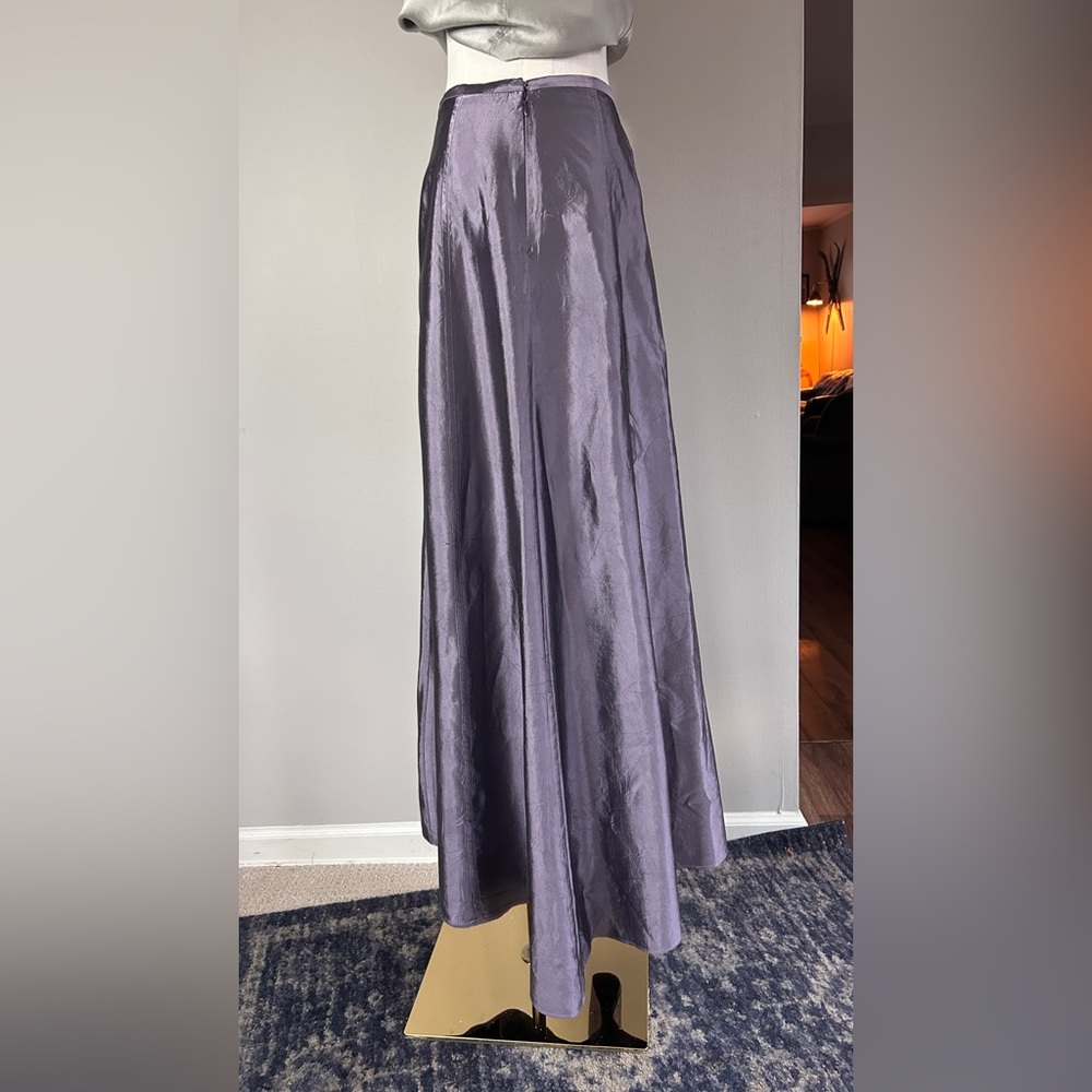 VINTAGE JS COLLECTIONS 90s Asymmetric Formal Skirt Minimalist Romantic Goth | 10 - Picture 10 of 13